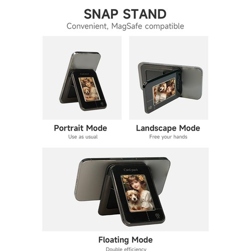 For magnetic wallet stand - for, with