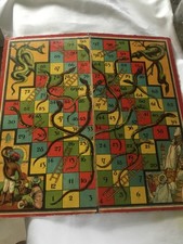 Vintage snakes and ladders