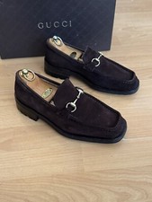 Gucci  Mens Brown suede