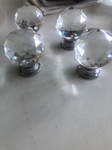 Crystal cabinet knobs - crystal,