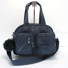 Kipling Defea Large Satchel Shoulder Handbag HB7355 Doodle Jacquard Navy NWT 134