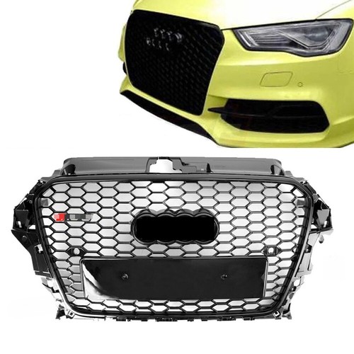Gloss black honeycomb for audi - gloss,