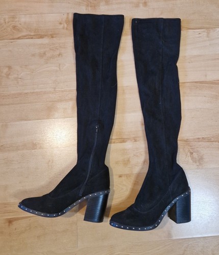 River island thigh high black - high,