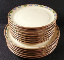 Noritake Abilene Stoneware 8480 Salad OR Dinner Plates, Southwestern Pattern