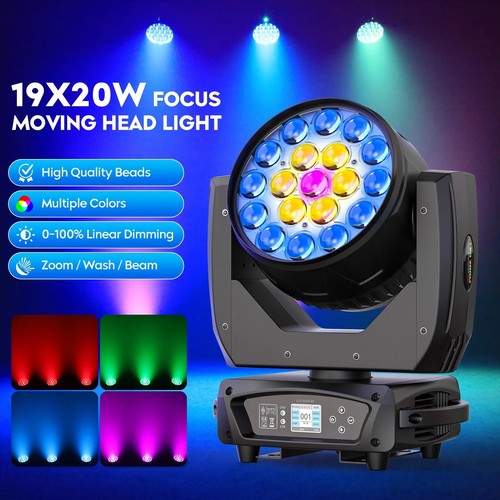 19x15w led moving - moving, wash