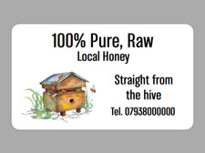 100% Pure, Raw Local Honey Jar