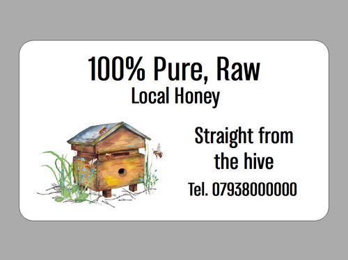 100 pure raw local - raw, honey