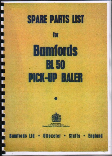 Bamfords pick up baler - "bl, 50"