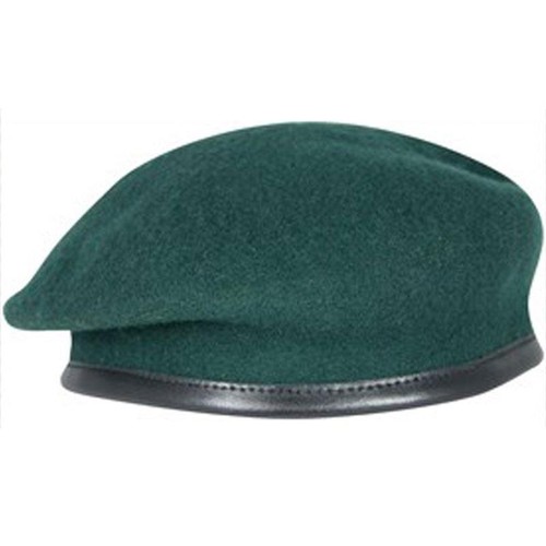 Commando green officers beret - commando,