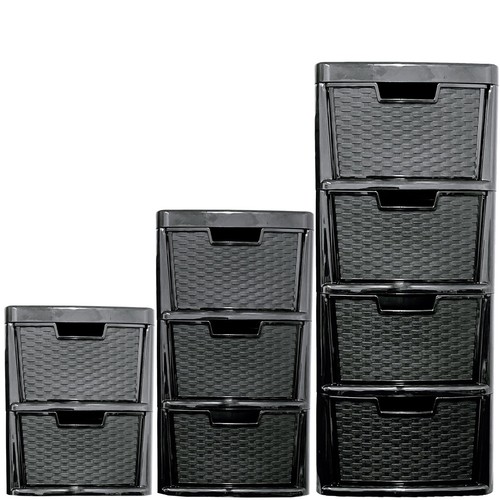Large rattan drawer plastic - large,