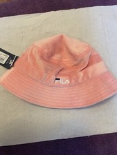 Fila Velour Bucket Hat. Pink. BNWT. One Size. Soft Velour. 