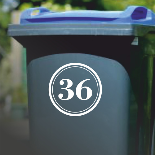 Custom wheelie bin - custom, stickers