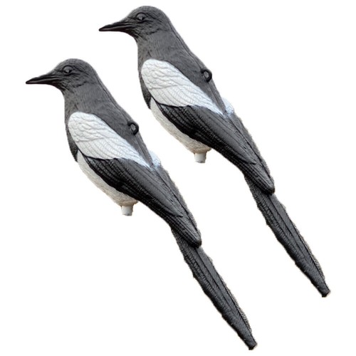 Plastic magpie decoys - magpie,