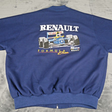 VINTAGE Renault Formula 1 Jacket Large Blue Goodsports Canon Williams F1 90's