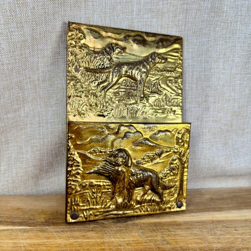 Vintage english brass letter - brass,
