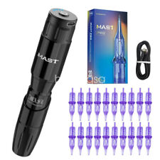 Mast Tattoo Wireless Kit Tour Pen Machine Battery Pro Cartridge Needles Makeup