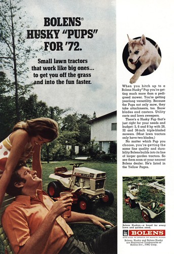 1972 bolens lawn tractor - 1972,
