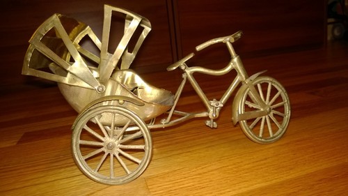 Vintage brass cycle - vintage,