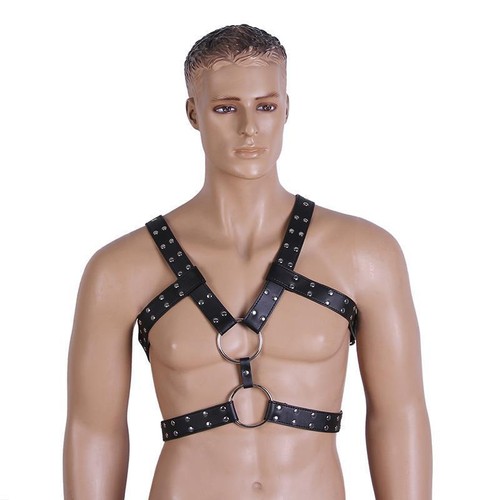 Black studded chest - black,