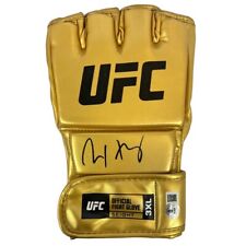 Max Holloway autographed signed gold glove UFC BAS Blessed