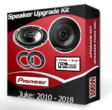Pioneer car speakers for Nissan Juke Front Door, Upgrade speaker kit + Pods 300W