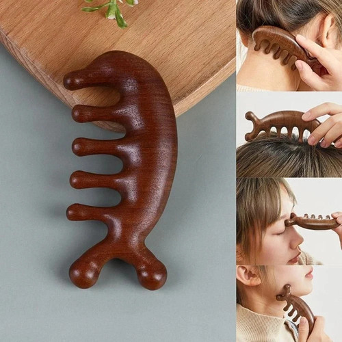 Natural sandalwood head - natural,