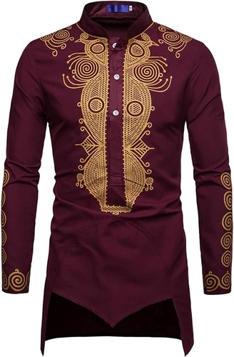 Maroon and gold tunic shirt - tunic,