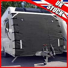Caravan Front Towing Cover Protector Universal Waterproof Shield Guard LED Light