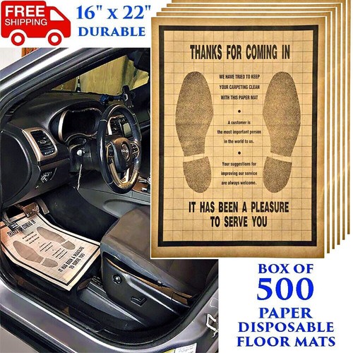 500 car floor mats disposable - car,