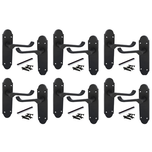 Door handles matt black finish - door,