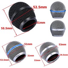 Replacement Mesh Microphone Head Ball Grill for Shure SLX24/PG/SM58 BETA58a PGX2