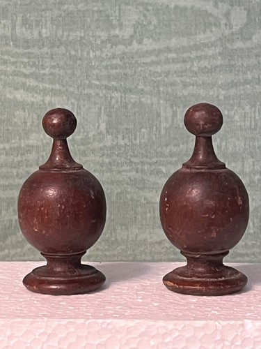 Pair inch victorian turned - pair,