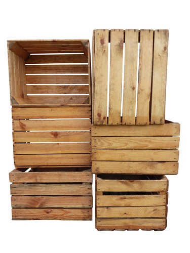 Wooden vintage crates - vintage,