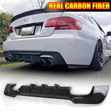 REAL CARBON Rear Bumper Diffuser Lip Fit Fit BMW E92 E93 335i M Sport 2007-2013