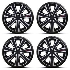 Wheel Trims 16" Black & Silver