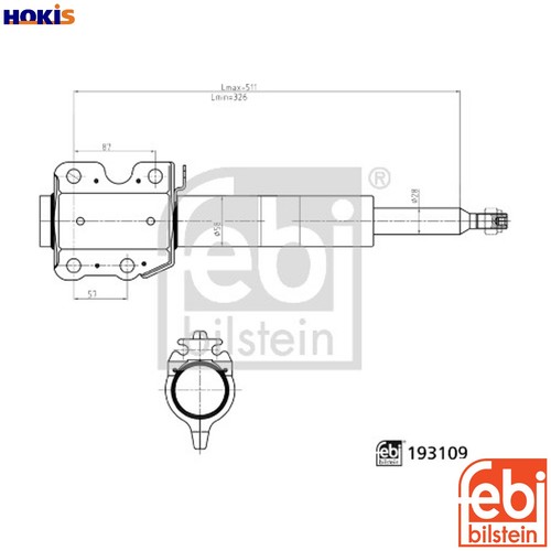 Shock absorber 193109 - 193109, for