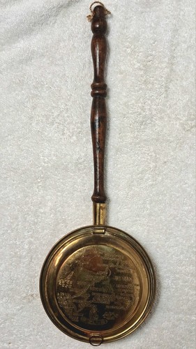 Antique brass and wood handled - antique,