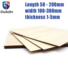 Wooden Board Basswood Unpainted for DIY Model Boat Projects Supplies Aircraft