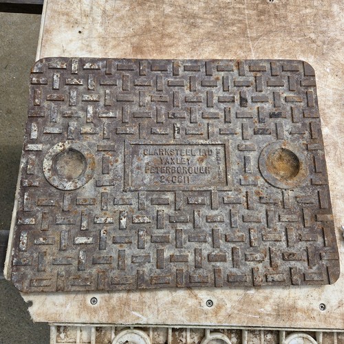 Reclaimed cast iron manhole - reclaimed,