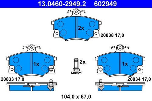 Fits ate 0460 - fits, brake