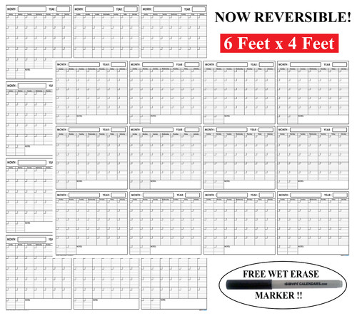 48x72 xxl undated wall - 48x72,