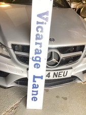 old Road metal sign Vicarage