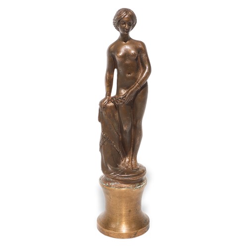 Antique bronze woman sculpture - antique,