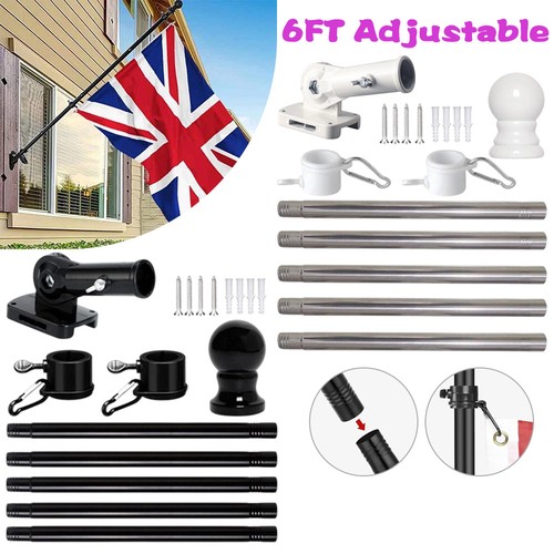 6ft adjustable flag pole - 1.8m/6ft,