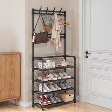 Metal Coat Rack Stand with 8