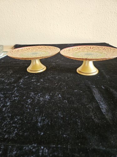 Vintage glass pedestal cake - 2,