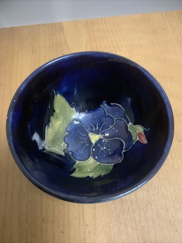 Moorcroft pin dish dark - moorcroft, blue