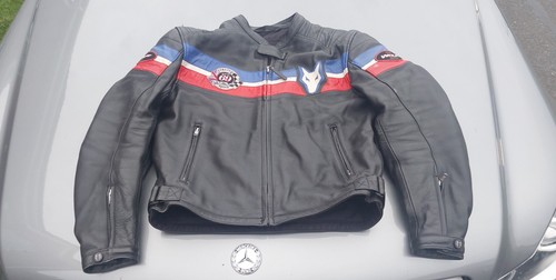 Mens leather wolf motorcycle - mens,