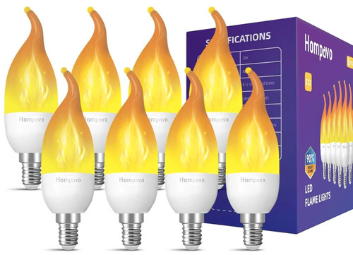 8pk e12 flame light - 8pk, bulbs