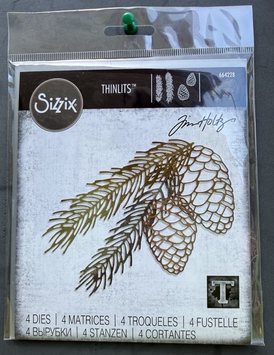 Sizzix thinlits tim holtz pine - sizzix,